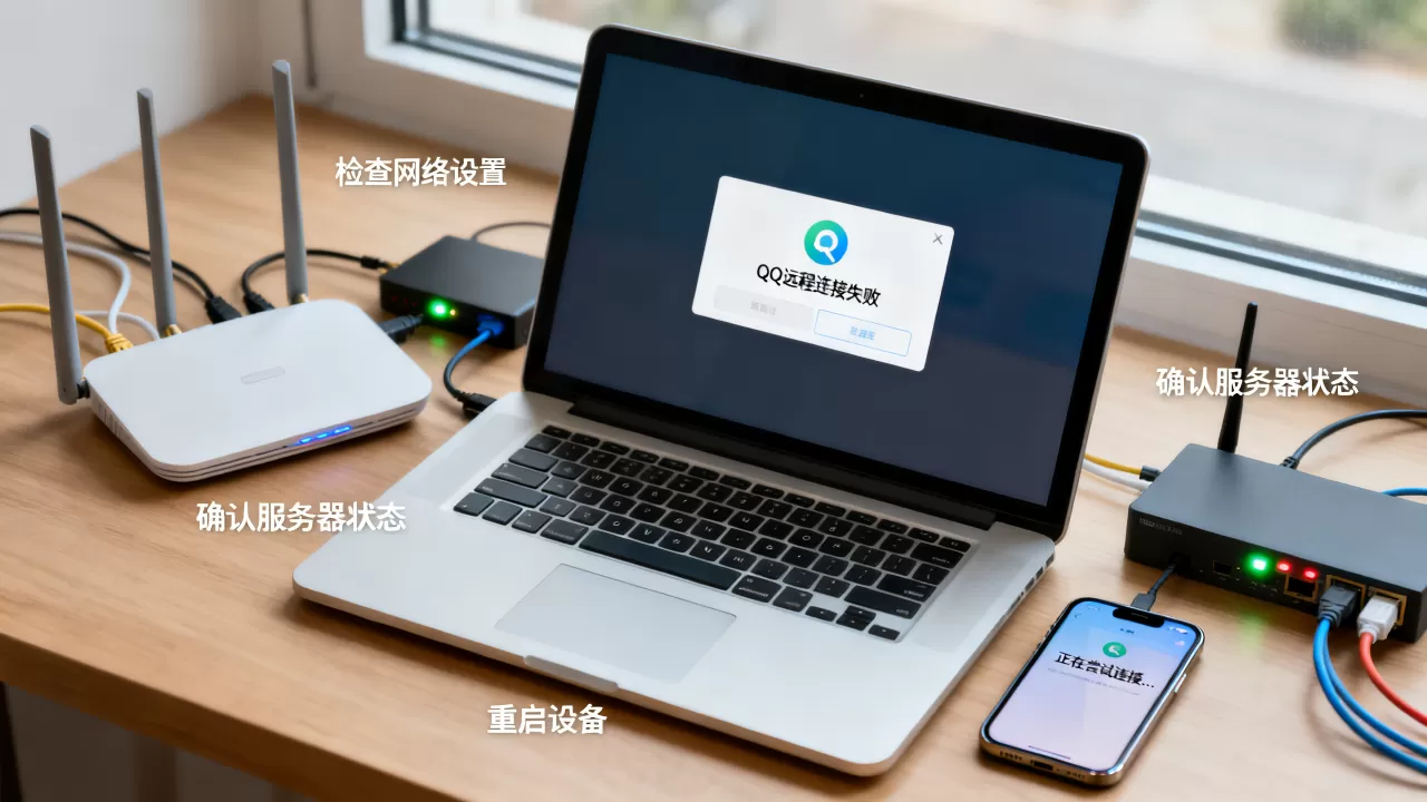 QQ无法远程连接我的电脑到服务器失败怎么办,是什么原因 QQ无法远程连接我的电脑到服务器失败怎么办,是什么原因