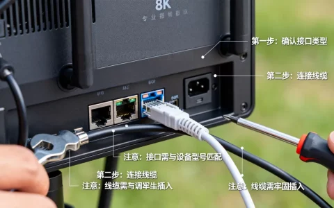 监控器接口的安装步骤是什么，有哪些注意事项