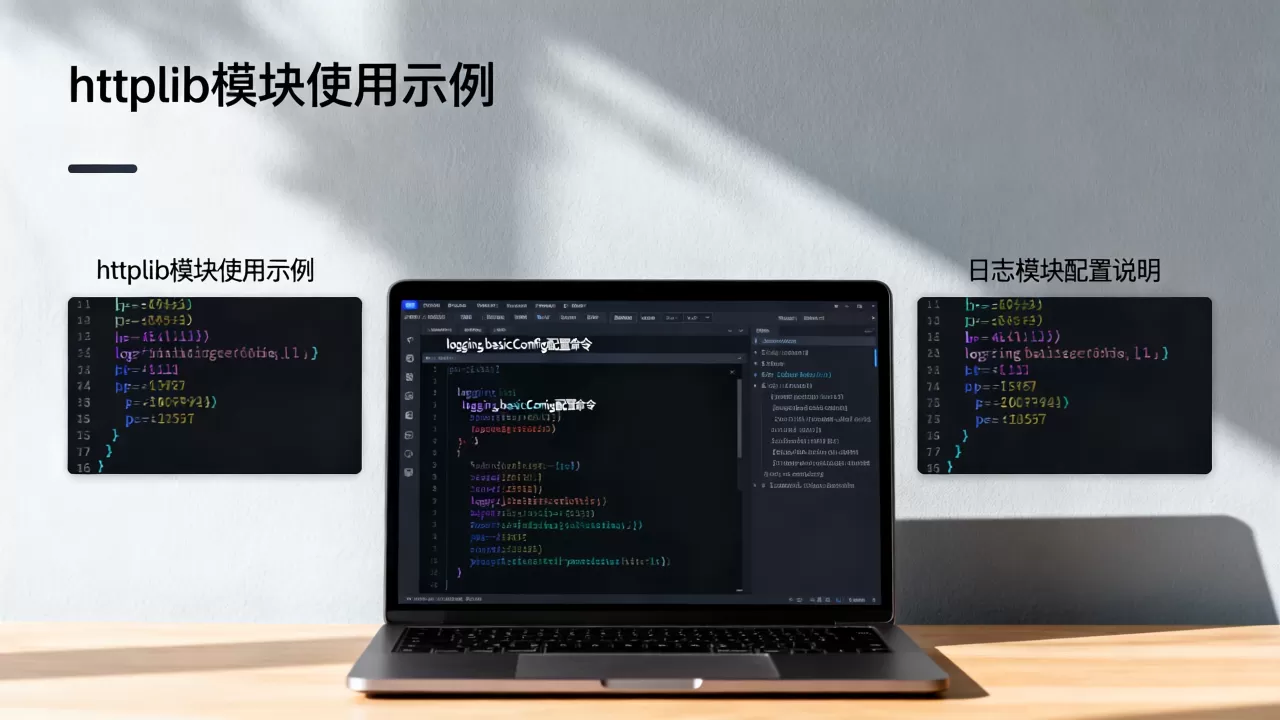 httplib模块和日志模块怎么用，怎么配置