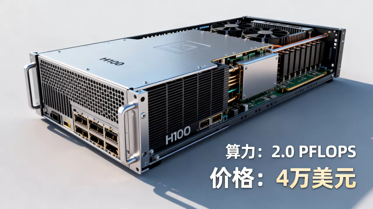1台H100服务器算力有多大，价格是多少