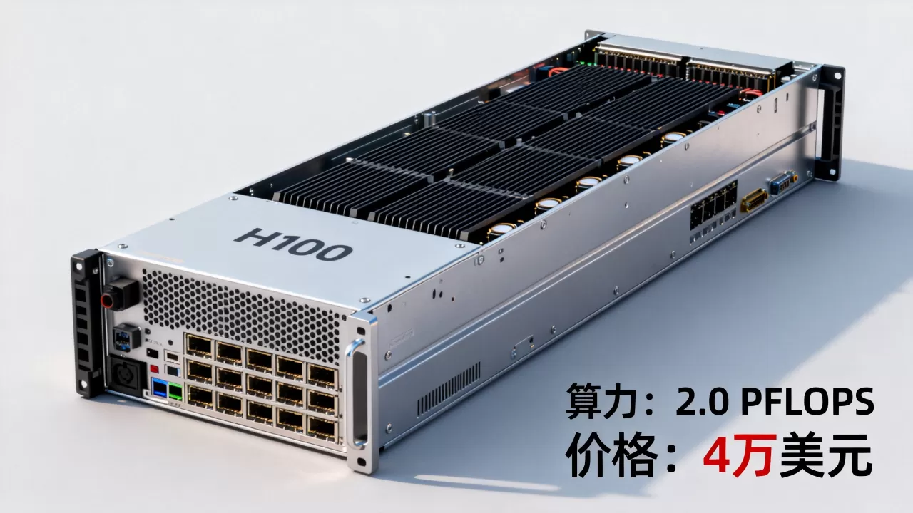 1台H100服务器算力有多大，价格是多少