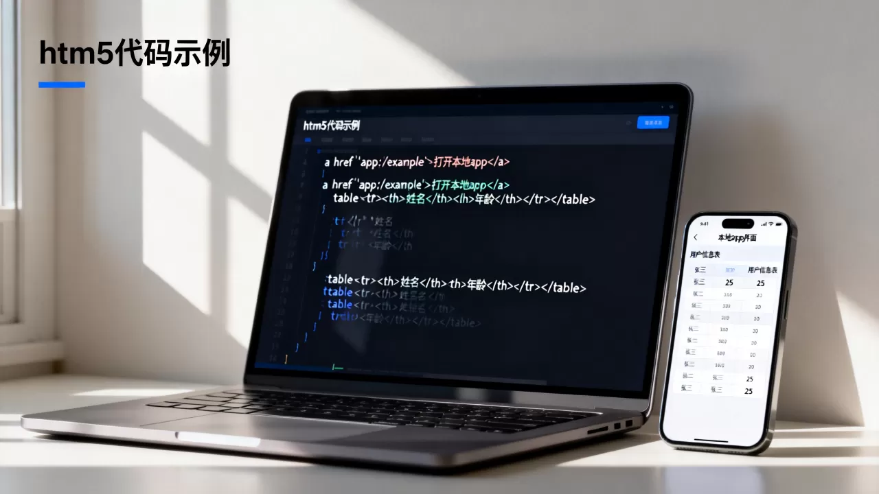 html5如何打开本地app和表，如何实现