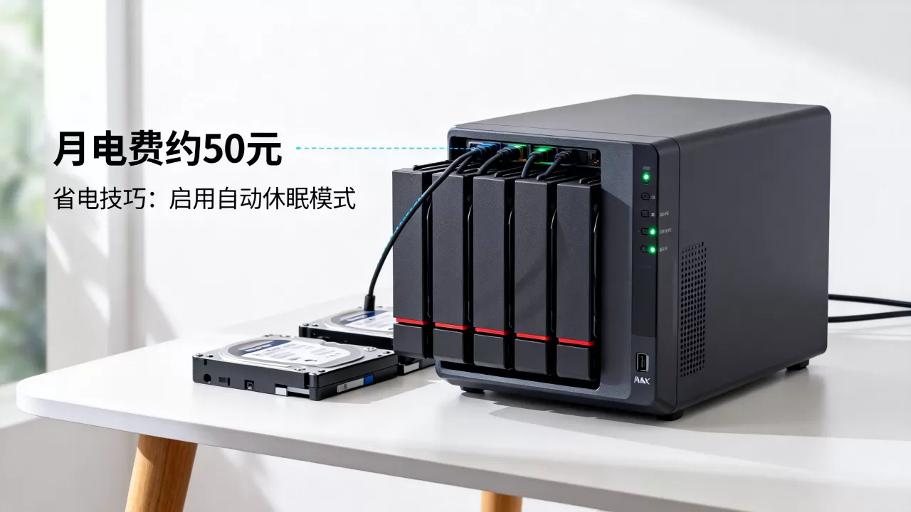 你的nas服务器一个月电费多少钱，nas服务器怎么省电