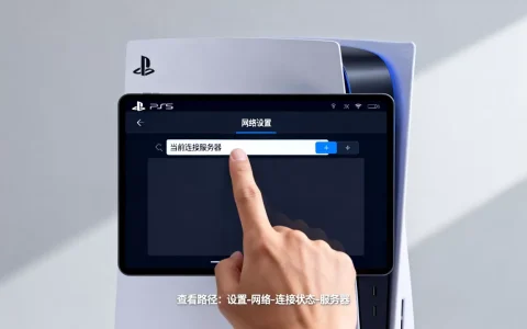 怎么查看PS5当前连接的是哪个服务器？在哪里看？