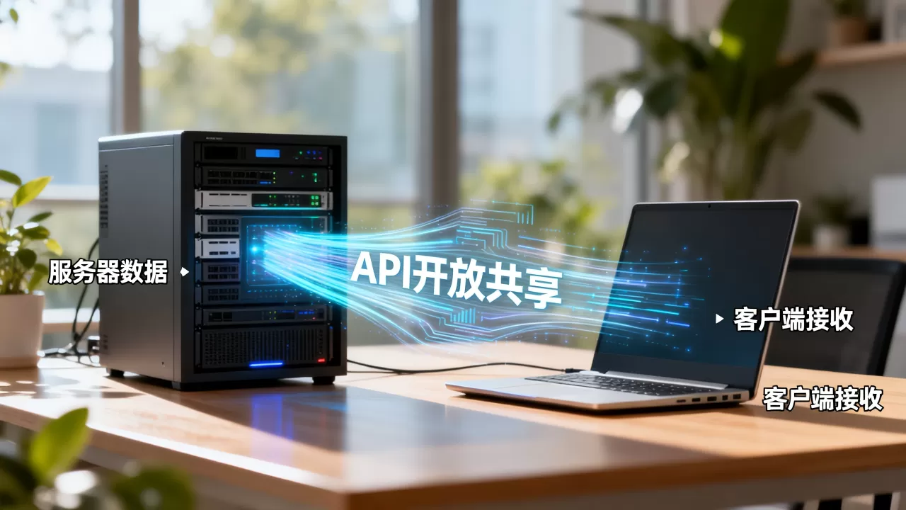 服务器数据以什么形式发送到客户端，API开放共享是什么