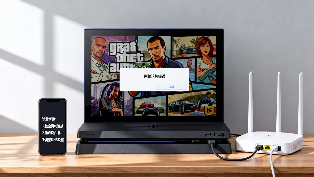 PS4打GTA5网络连接服务器怎么设置，连接不上怎么办？