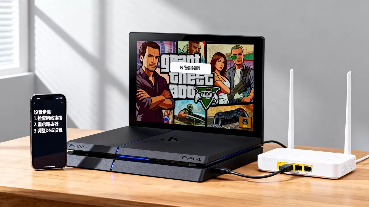 PS4打GTA5网络连接服务器怎么设置，连接不上怎么办？