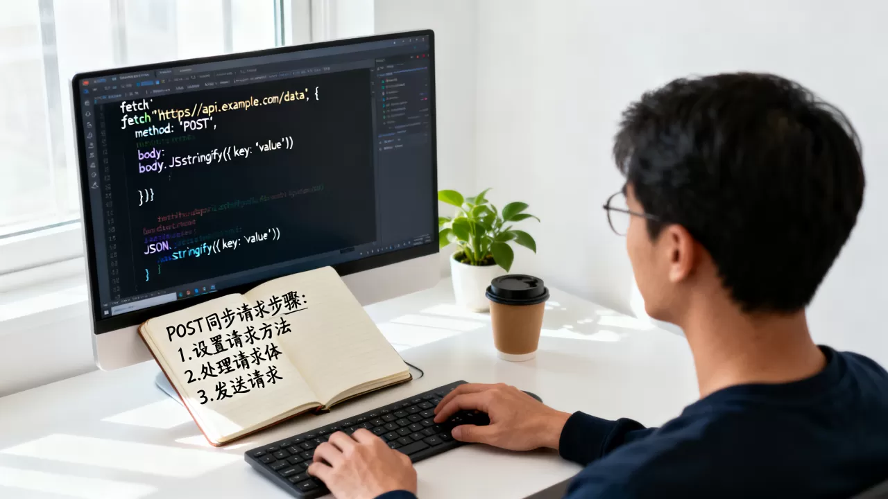 JS如何实现POST同步请求数据库？,发送POST请求怎么做？