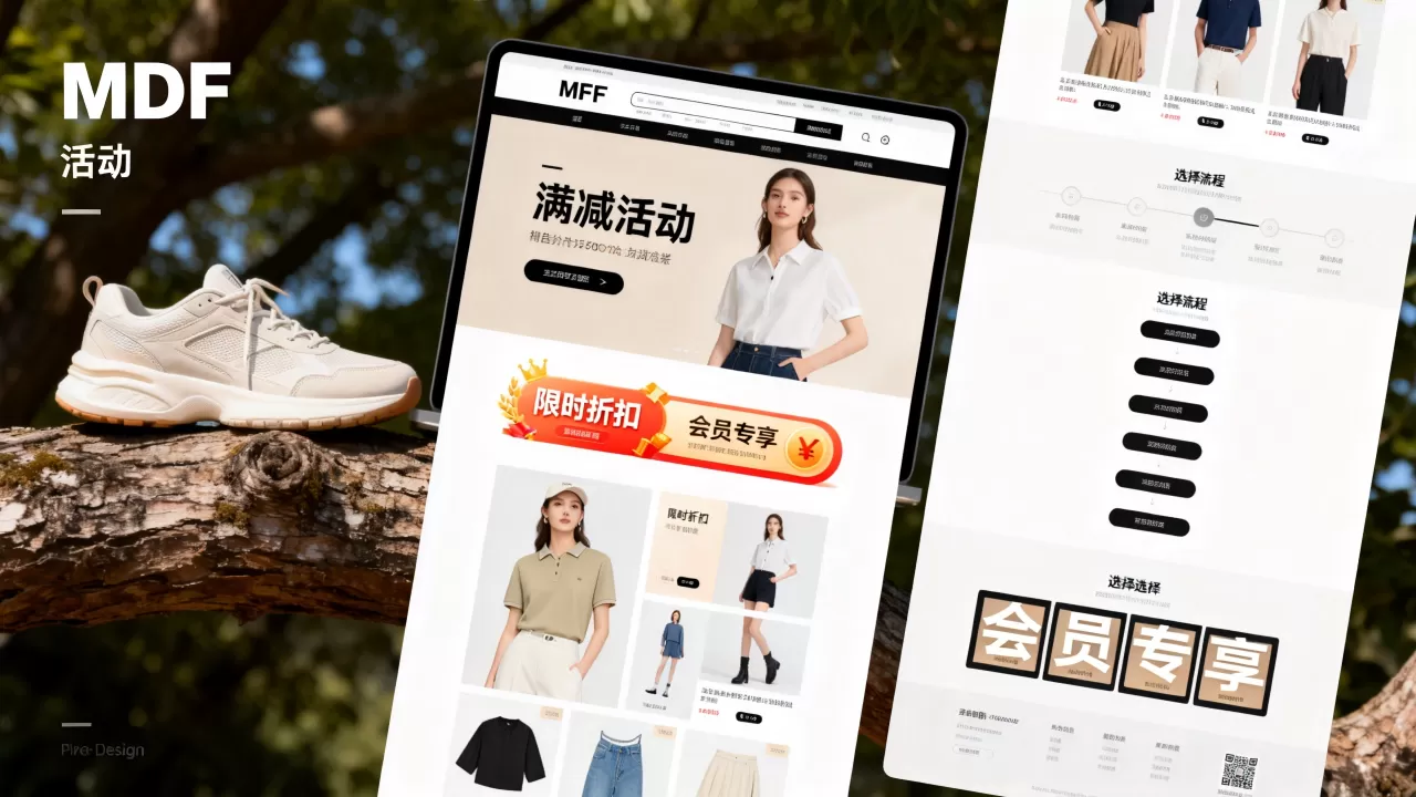 服装销售网站设计与制作中MDF活动有哪些？，如何选择？