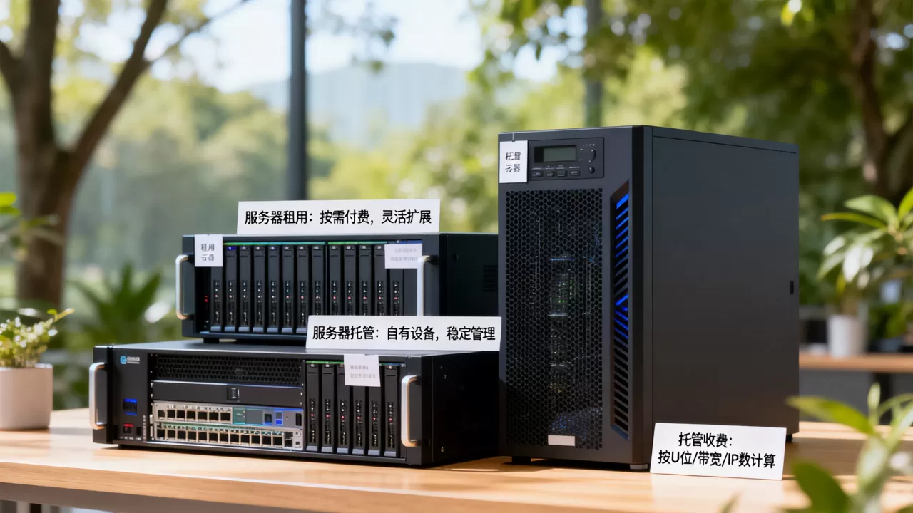 服务器租用和服务器托管有什么区别？，服务器托管怎么收费？