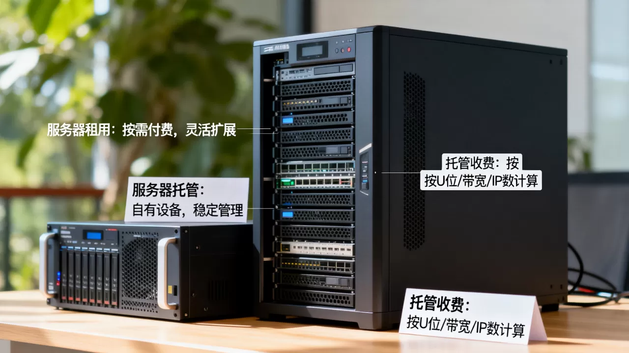 服务器租用和服务器托管有什么区别？，服务器托管怎么收费？