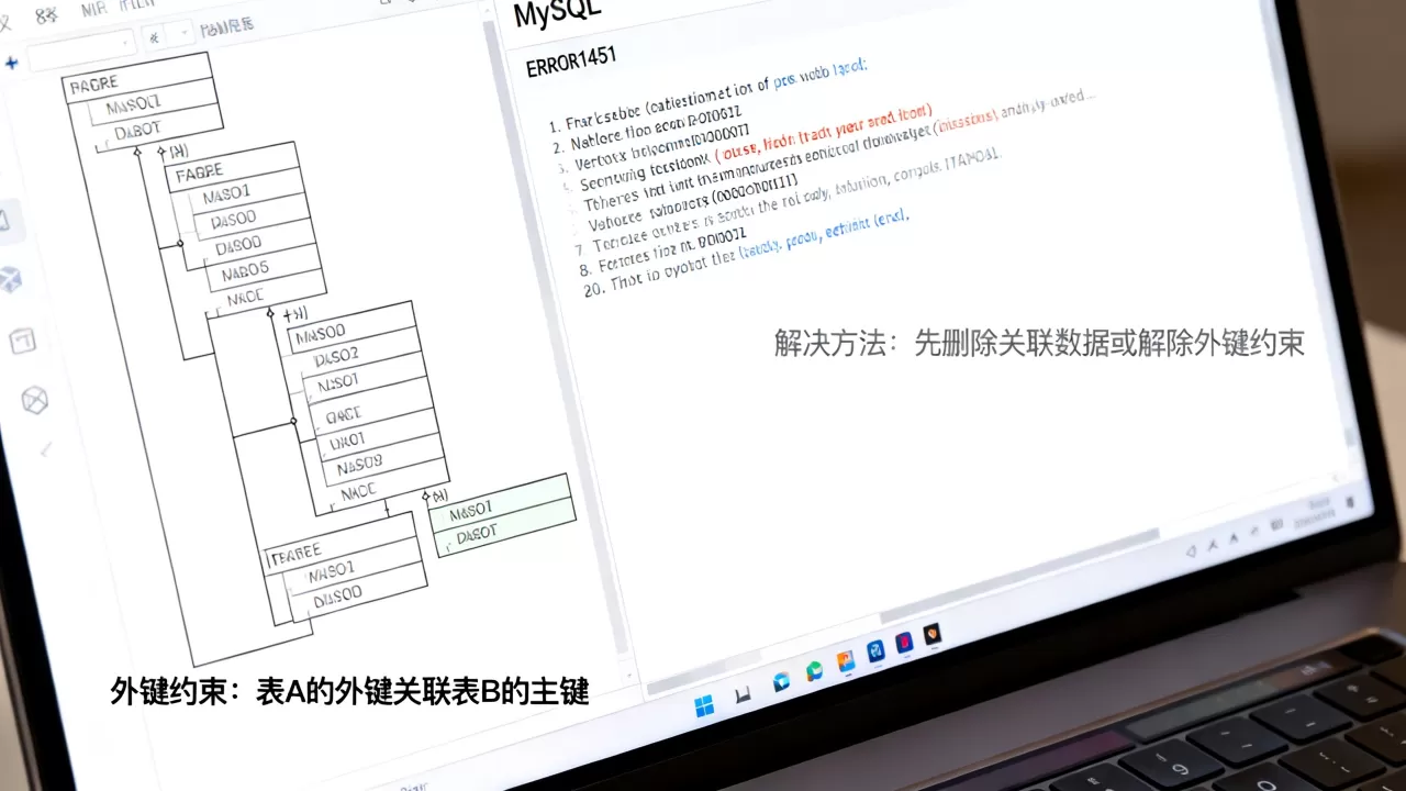 为什么有外键的表无法删除报错ERROR1451,怎么解决? 为什么有外键的表无法删除报错ERROR1451,怎么解决?