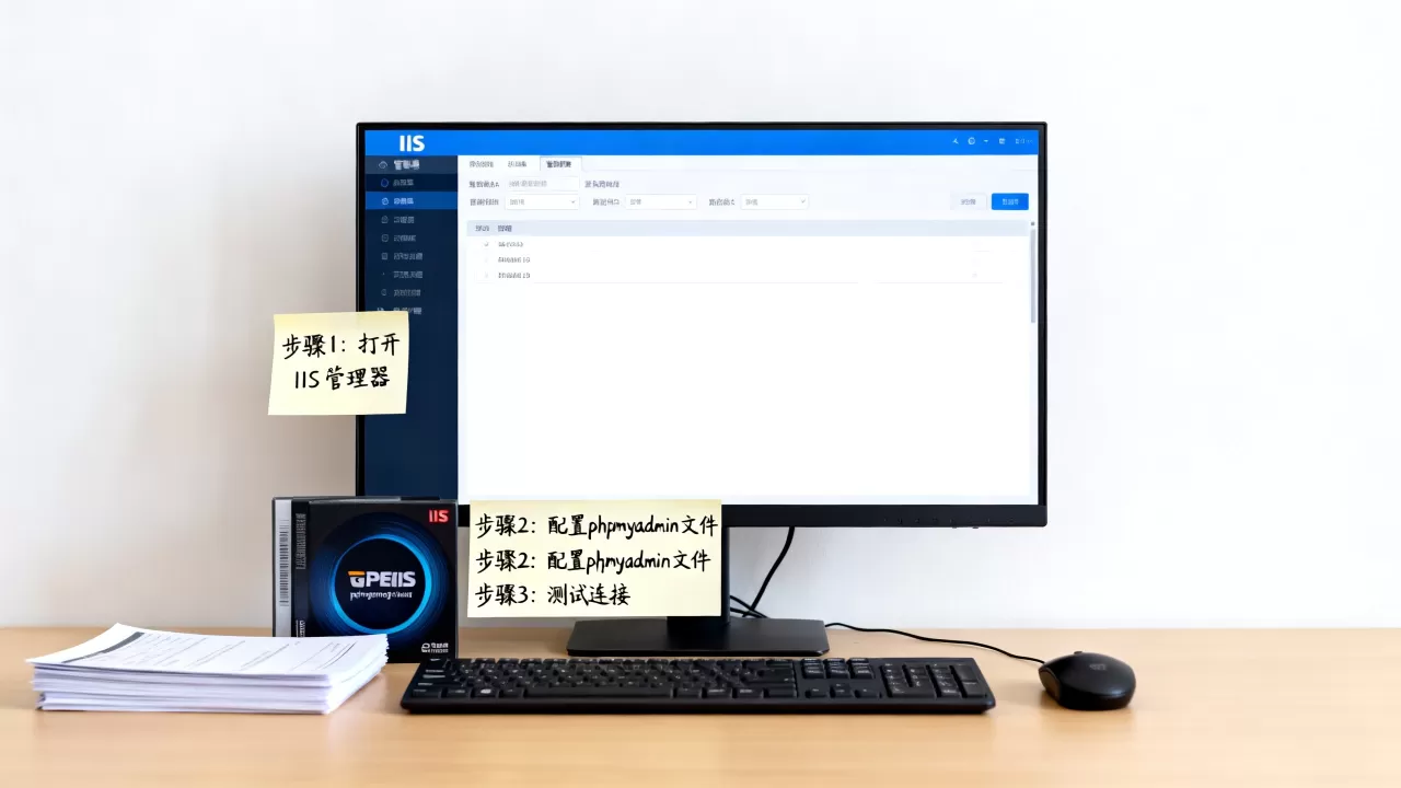 如何安装IIS并配置phpmyadmin？，步骤有哪些？
