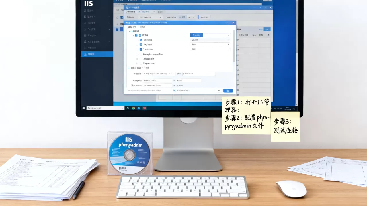 如何安装IIS并配置phpmyadmin？，步骤有哪些？