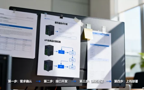 服务器技术方案中API类商品对接方案如何实施，有哪些步骤？
