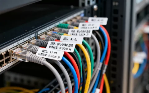 服务器网线标签内容样例怎么写，计费标准是什么？
