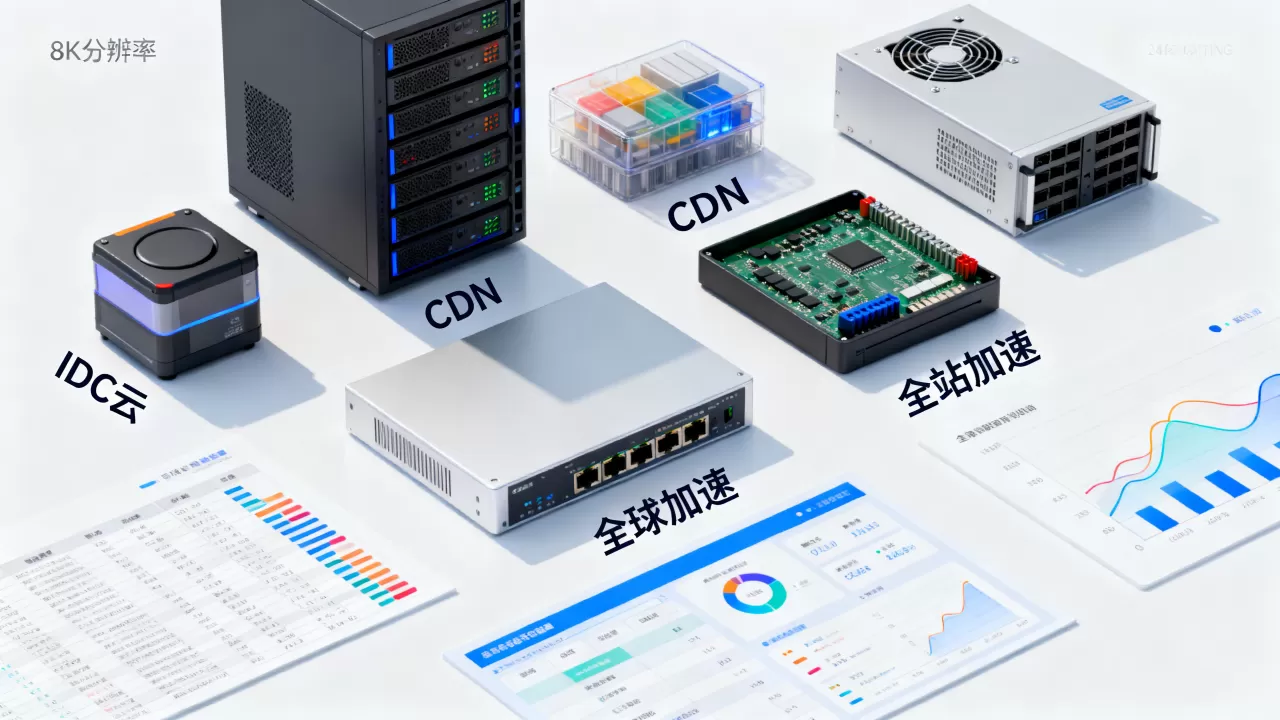 IDC云和CDN有什么区别？，全球加速和全站加速怎么选？