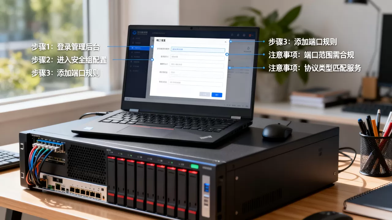 服务器上开端口的具体步骤是什么?,有哪些注意事项? 服务器上开端口的具体步骤是什么?,有哪些注意事项?