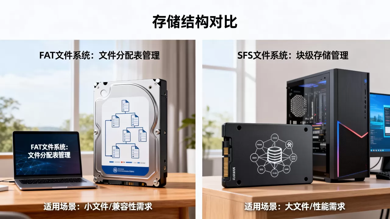 FAT文件存储方式与SFS有哪些区别?,如何选择? FAT文件存储方式与SFS有哪些区别?,如何选择?