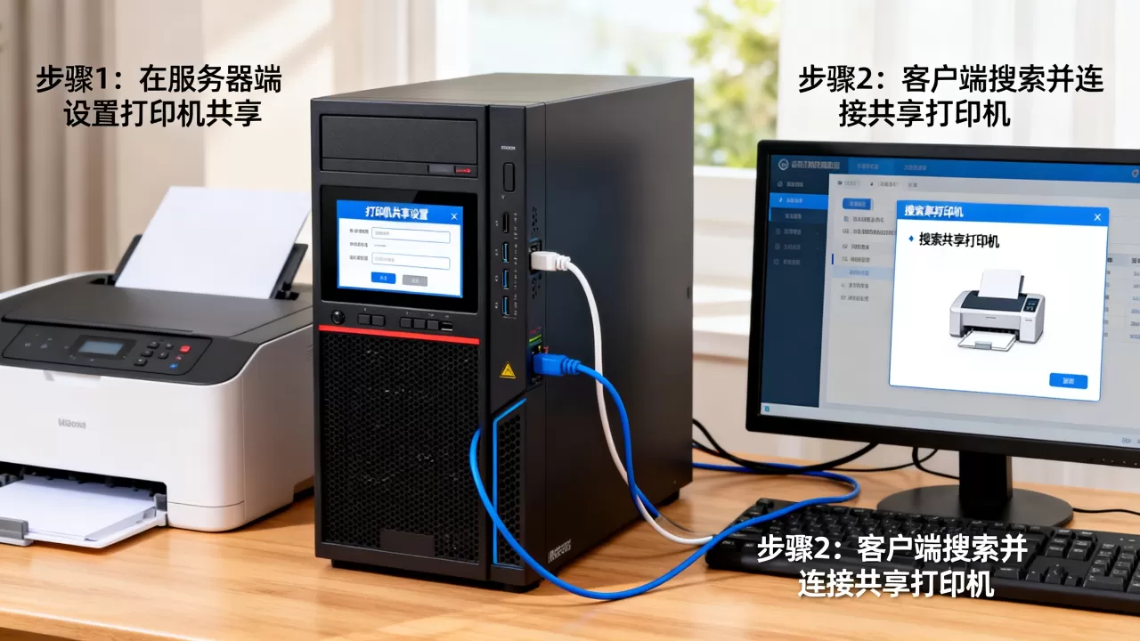 服务器上的打印机如何共享给客户端,怎么安装打印机客户端? 服务器上的打印机如何共享给客户端,怎么安装打印机客户端?