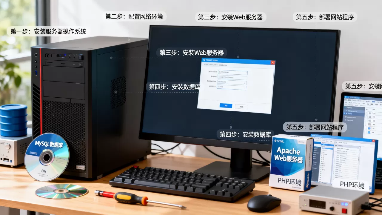 服务器安装网站需要哪些步骤，网站环境配置需要哪些软件