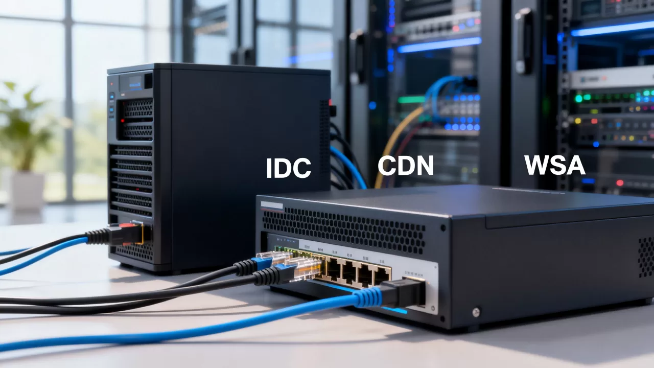 IDC与CDN和WSA与CDN的关系是什么，有什么区别