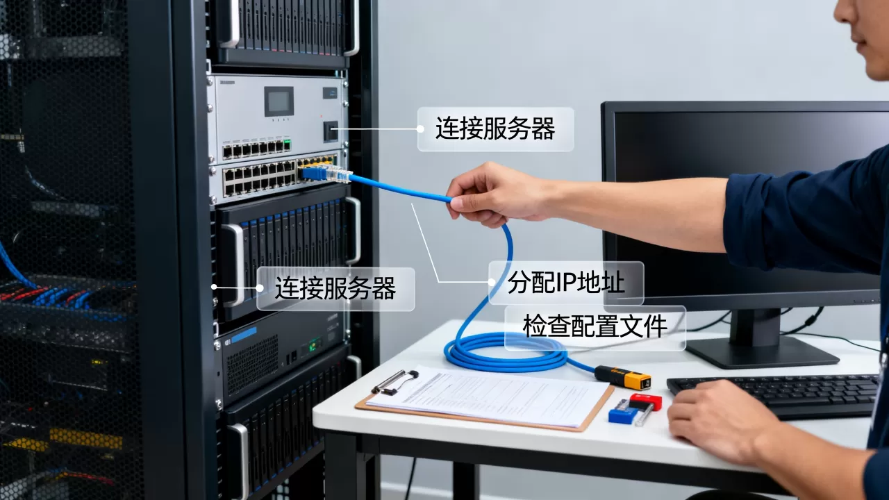 如何向计算机分配服务器并检查配置概要?, 具体步骤是什么 如何向计算机分配服务器并检查配置概要?, 具体步骤是什么
