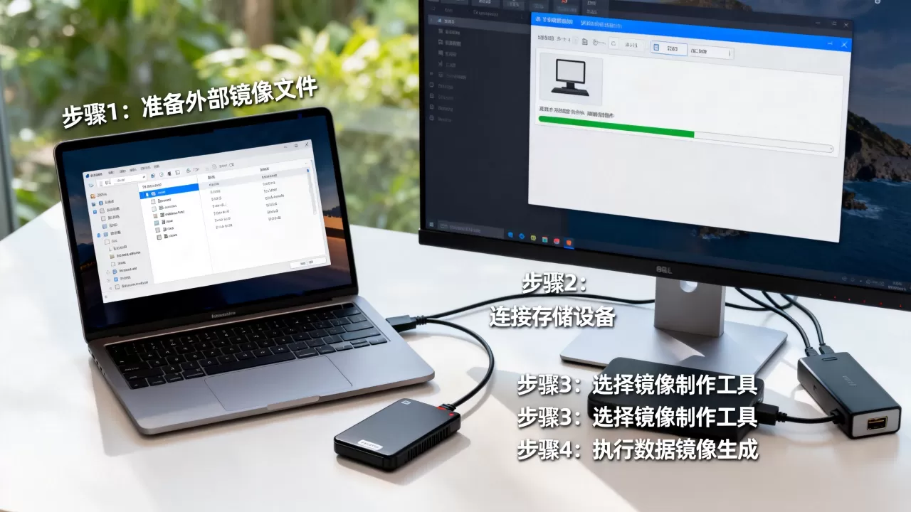 如何用外部镜像文件制作数据镜像?,步骤是什么? 如何用外部镜像文件制作数据镜像?,步骤是什么?