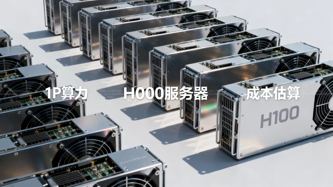 1p算力到底需要多少台h100服务器？，多少钱
