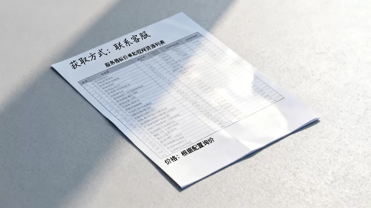 服务器报价单和现网资源列表如何获取,价格多少 服务器报价单和现网资源列表如何获取,价格多少