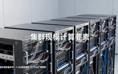 一个集群一般需要多少台服务器，怎么确定集群规模