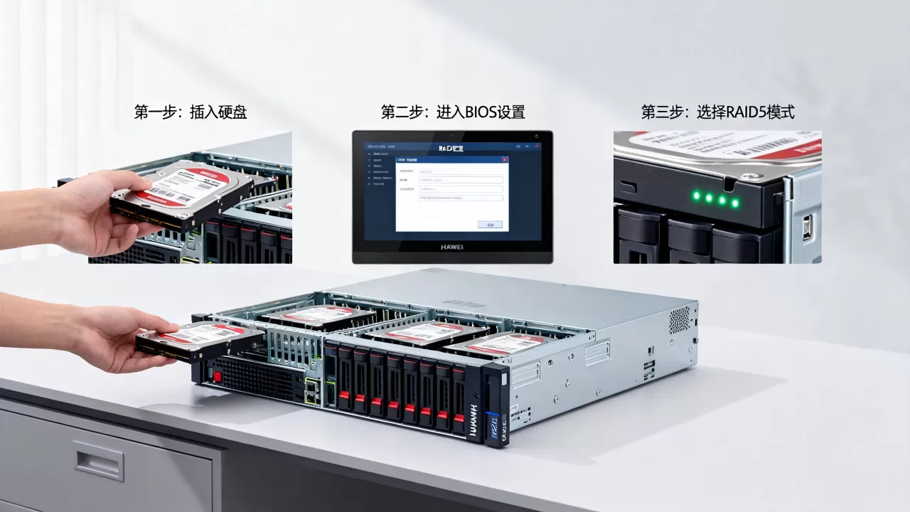 华为h22h05服务器怎么做raid5,步骤是什么? 华为h22h05服务器怎么做raid5,步骤是什么?
