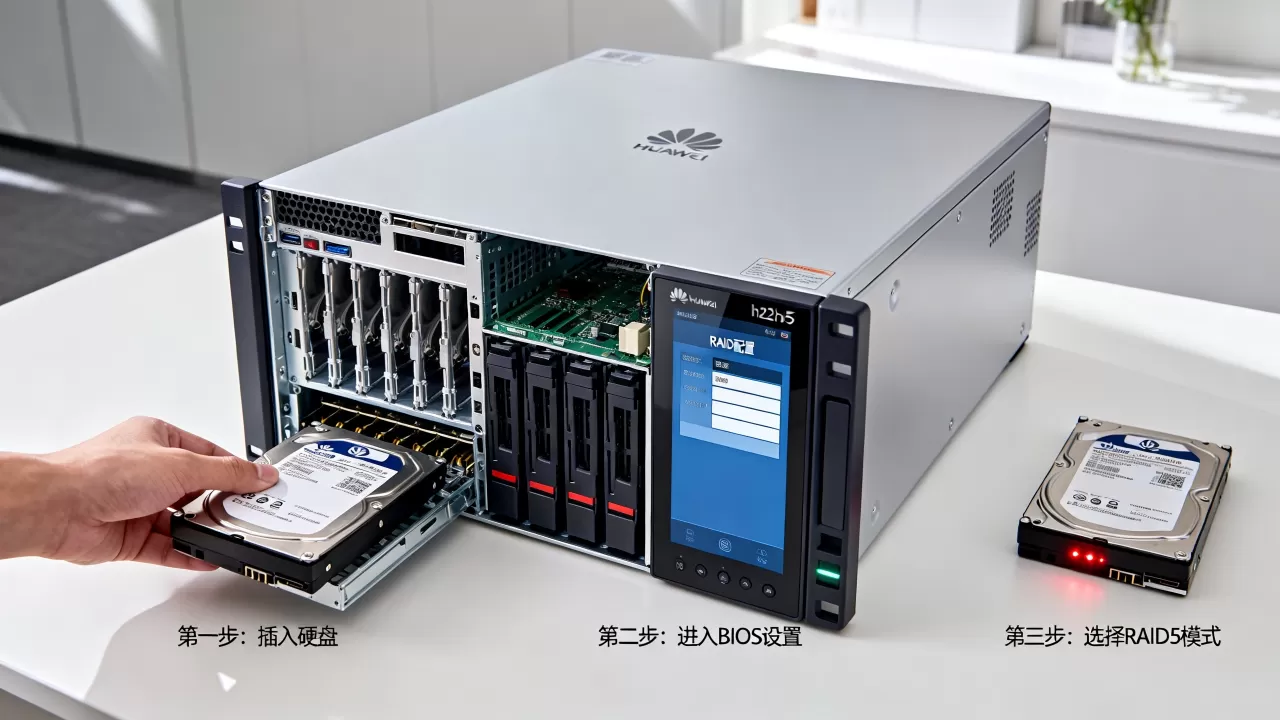华为h22h05服务器怎么做raid5,步骤是什么? 华为h22h05服务器怎么做raid5,步骤是什么?