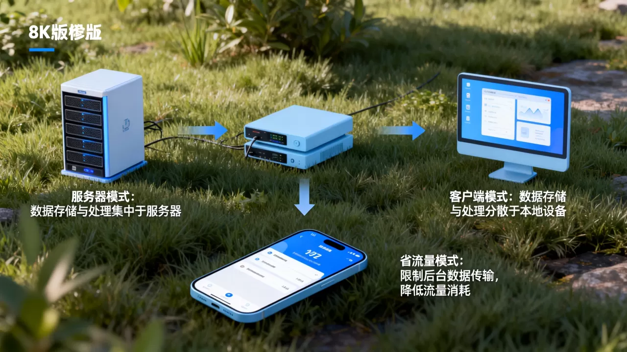 服务器模式和客户端模式有什么区别？，省流量模式是什么？