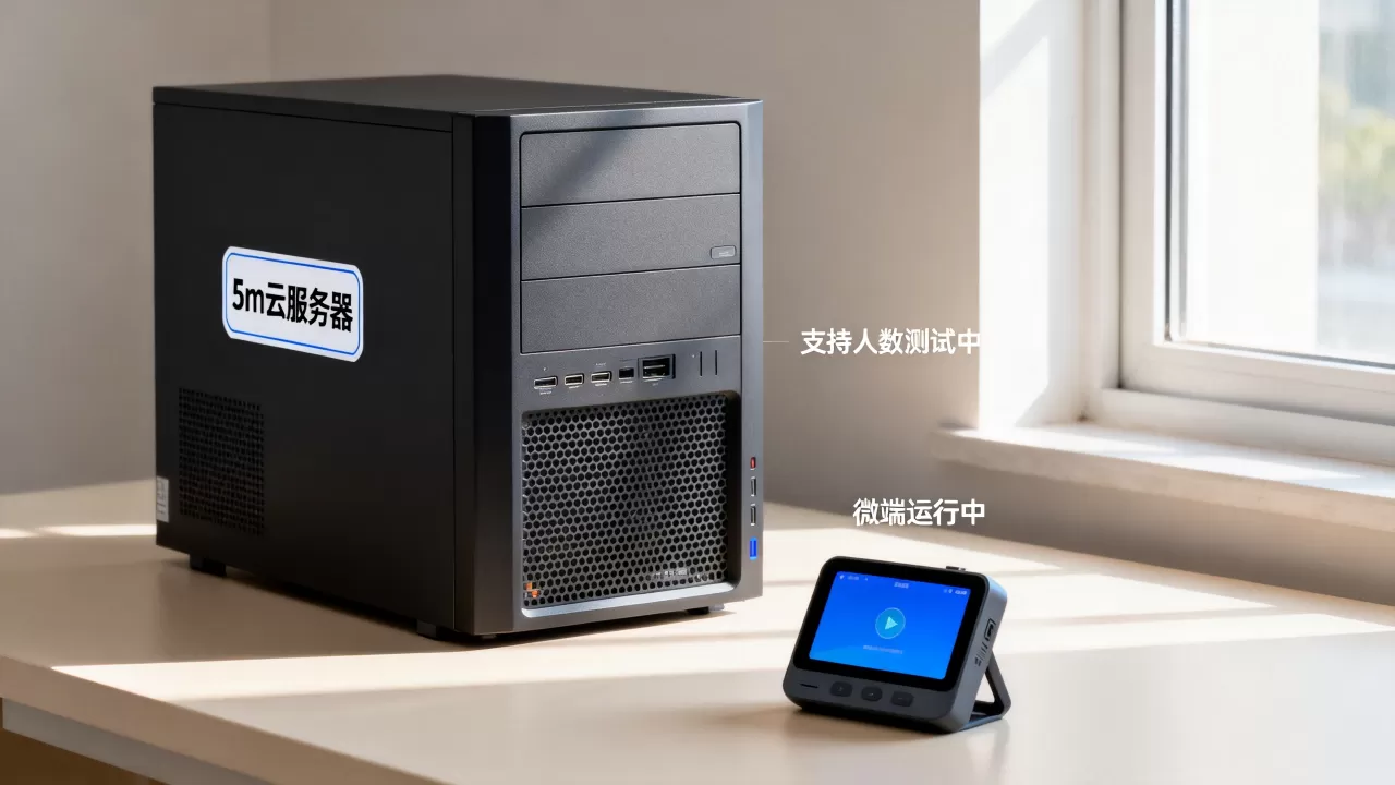 5m云服务器放微端到底能支持多少人，够用吗？