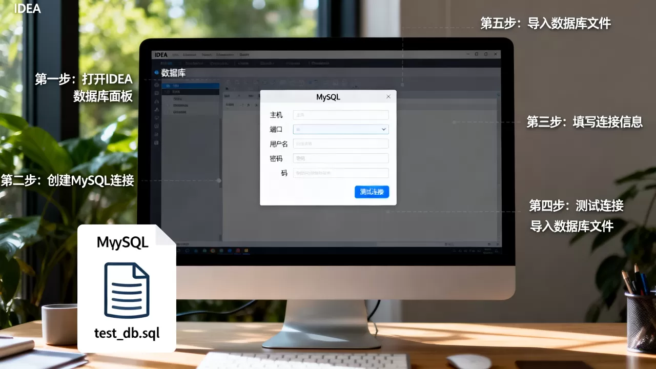 IDEA怎么导入MySQL数据库?,步骤是什么? IDEA怎么导入MySQL数据库?,步骤是什么?
