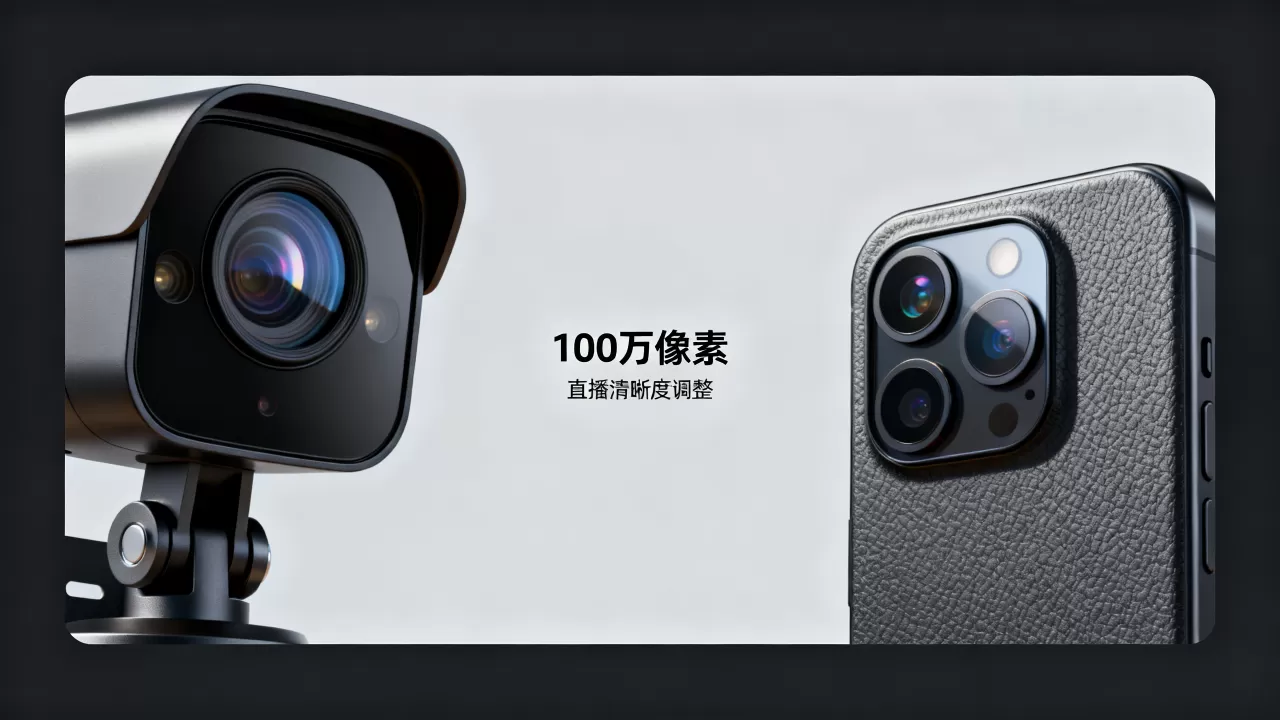 监控100万像素真的清晰吗？，直播清晰度怎么调？