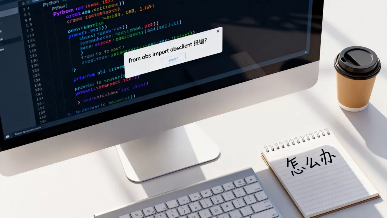 fromobsimportobsclient报错?,怎么办 fromobsimportobsclient报错?,怎么办