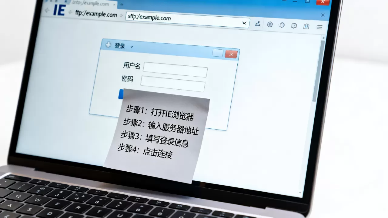 IE连接FTP和SFTP服务器怎么设置，有哪些步骤？