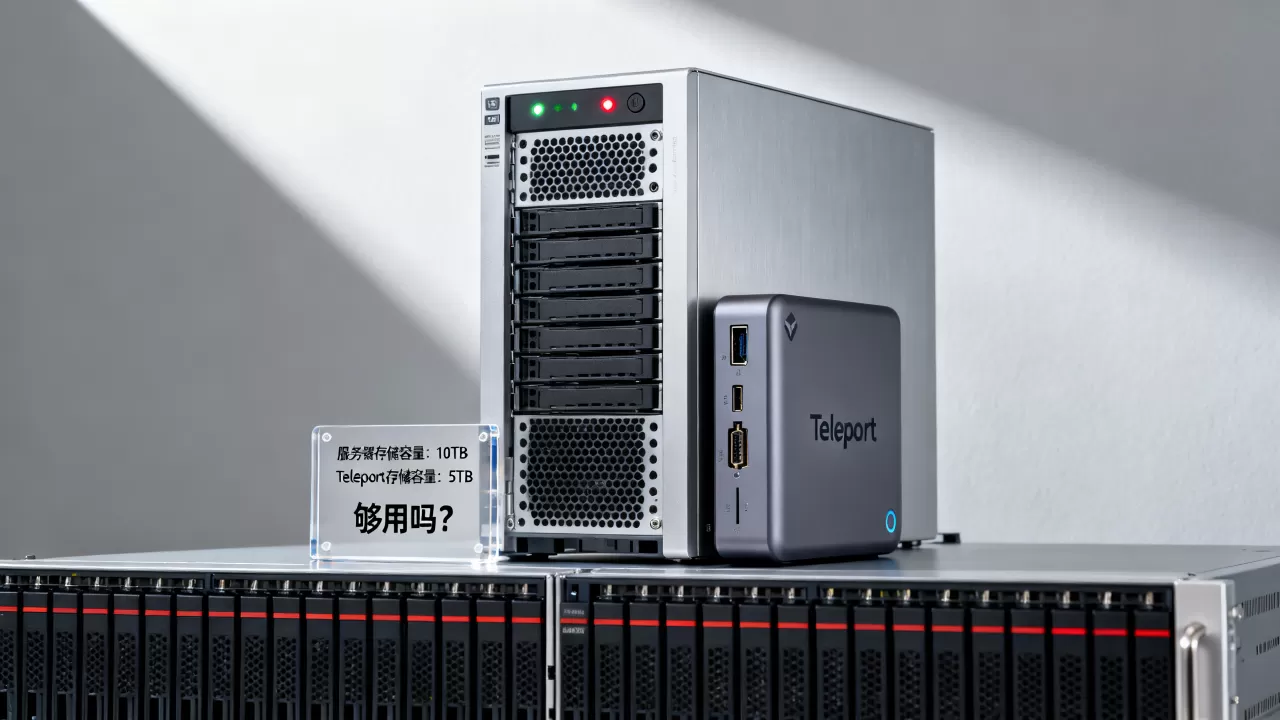 服务器和Teleport的存储容量分别是多大，够用吗？