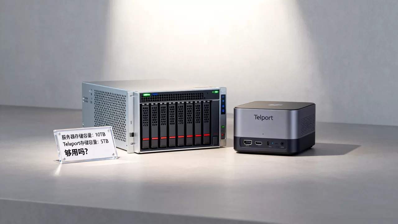 服务器和Teleport的存储容量分别是多大，够用吗？