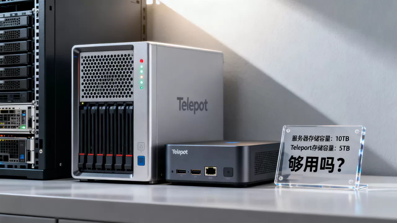 服务器和Teleport的存储容量分别是多大，够用吗？