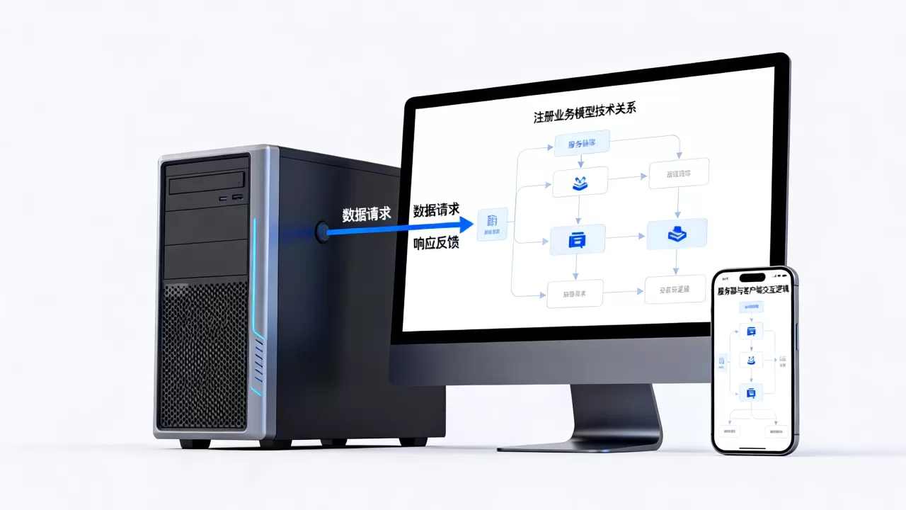 服务器和客户端关系与注册业务模型技术模型关系如何?,如何实现 服务器和客户端关系与注册业务模型技术模型关系如何?,如何实现