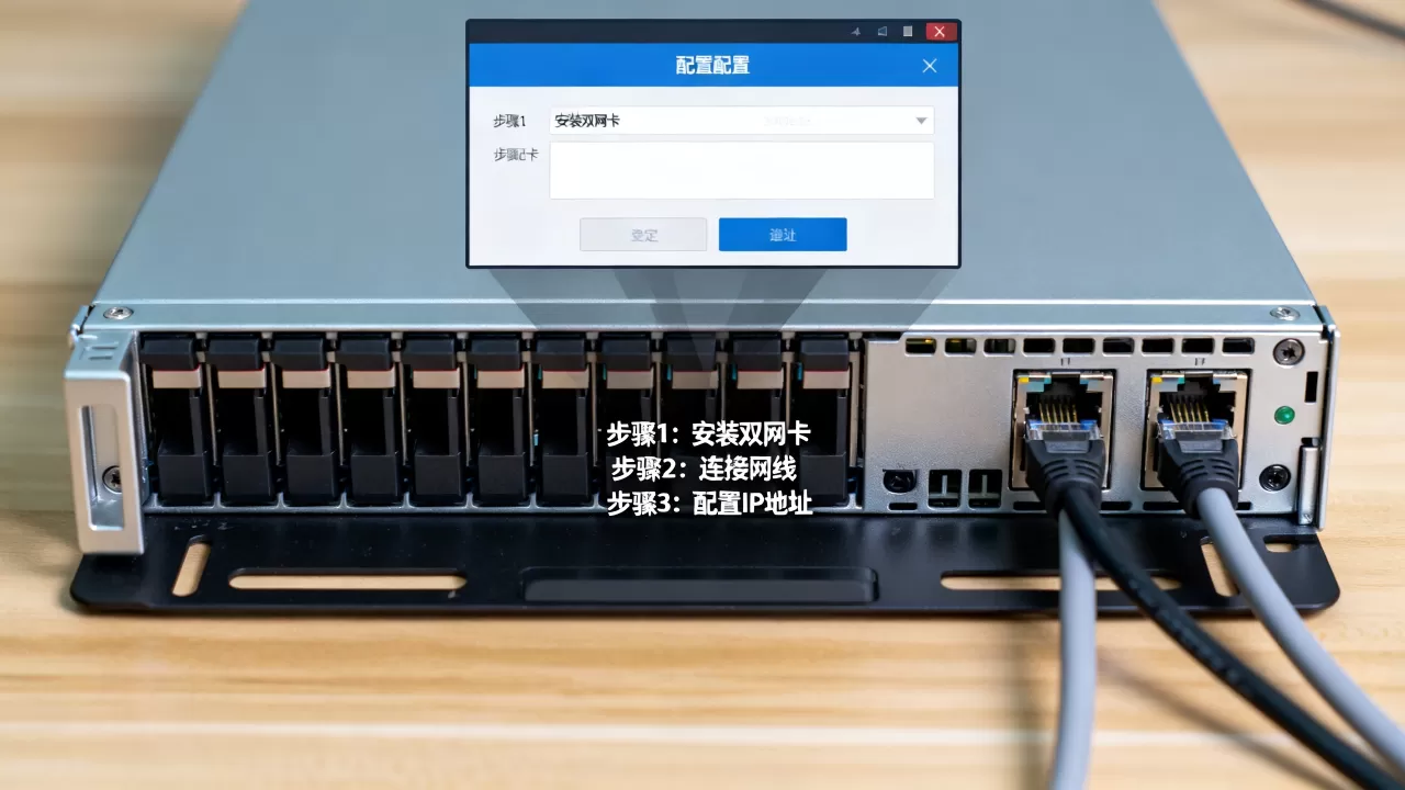 服务器配置双网卡绑定ip怎么设置？，步骤是什么？