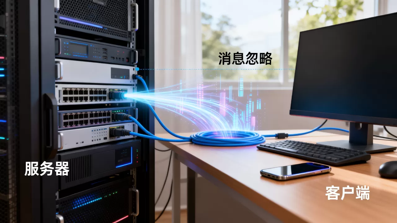 服务器忽略客户端消息或客户端忽略服务器是怎么回事，如何解决？