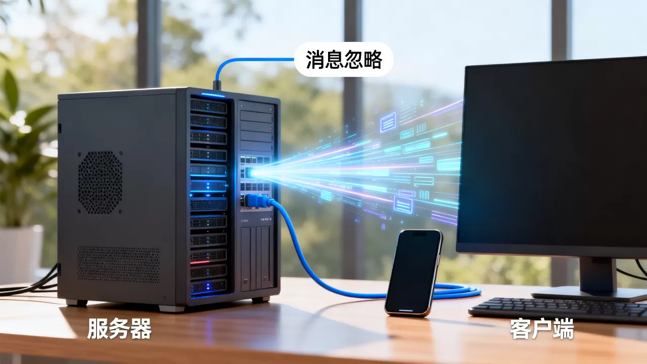 服务器忽略客户端消息或客户端忽略服务器是怎么回事，如何解决？