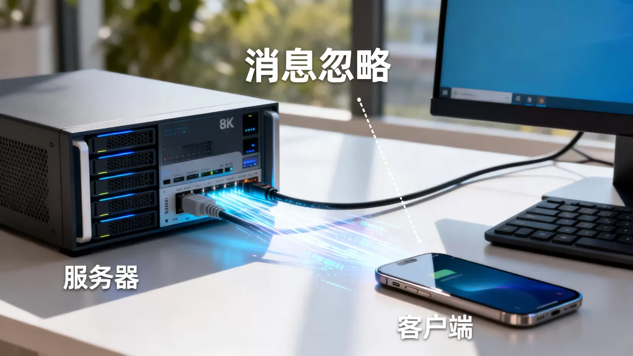 服务器忽略客户端消息或客户端忽略服务器是怎么回事，如何解决？
