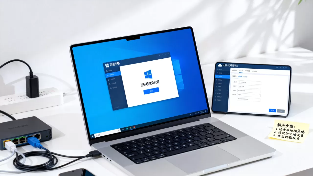 为何远程连接Windows云服务器无远程登录权限，怎么解决？