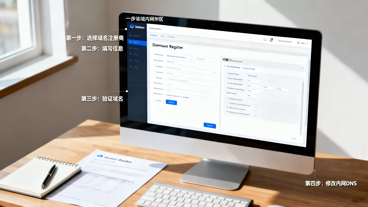 如何申请服务器域名?,内网域名怎么修改? 如何申请服务器域名?,内网域名怎么修改?