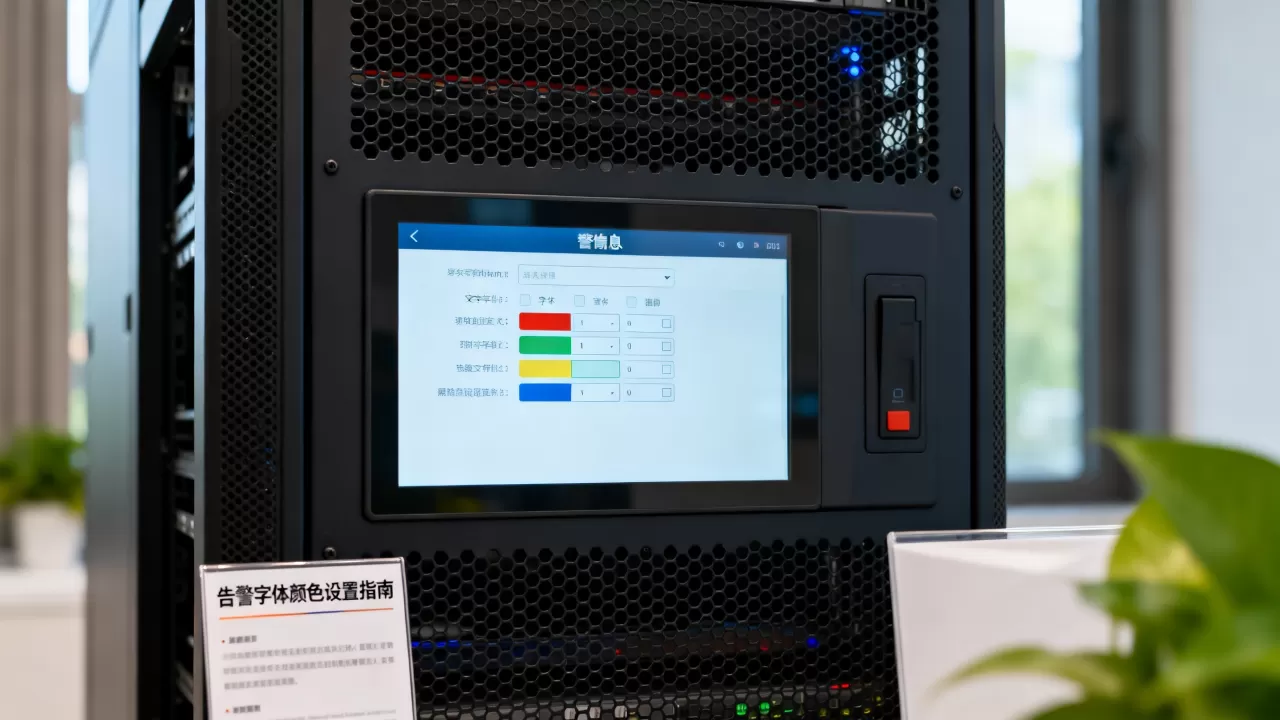 如何设置服务器端告警字体颜色，有哪些注意事项？
